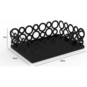 Resim Decorelax Siyah Halka Tasarım Ekmeklik 