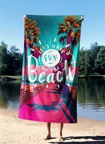 Resim Plaj Havlusu, 90 x 150 cm, Çok Renkli, BEACH FUN, Çok Renkli, Üniseks Yetişkin 