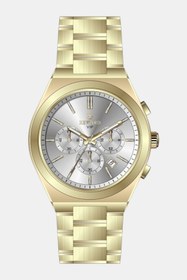Resim Reward Erkek Kol Saati Quartz Takvimli Beyaz Kadran Çelik Kordon Altın 45 mm A146478 