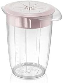Resim Deconox Kapaklı Mikser Blender Kabı 1 Litre Sıçratmayan Çırpma Mikser Kabı, Kapaklı Çırma Kabı [Asorti] 