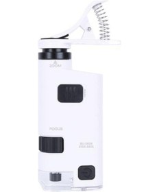 Resim Mikroskop Büyüteç Cam Lensli Telefon Klipsli 300X 350X LED Işıklı 