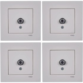 Resim VİKO KARRE BEYAZ F KONNEKTÖRLÜ SONLU 