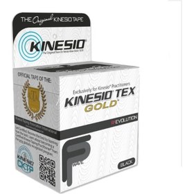 Resim Kinesio Tape Tex Gold Bant Sporcu Kas Bandı Siyah 5 CM X 5 M 
