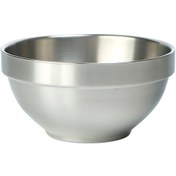 Resim Reedark 450ml Gıda Grubu Titanyum Çift Katlı Isı Yalıtımlı Kase - Büyük Boy Ev Kullanımlı Çorba/salata Kasei Gümüş 