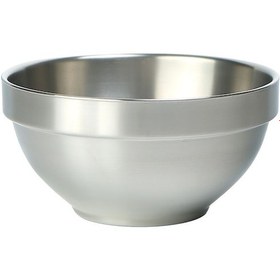 Resim Reedark 450ml Gıda Grubu Titanyum Çift Katlı Isı Yalıtımlı Kase - Büyük Boy Ev Kullanımlı Çorba/salata Kasei Gümüş 