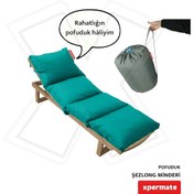 Resim Xpermate Pofuduk Şezlong Minderi 60x180x12cm Su İtici, Turkuaz 
