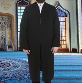 Resim İkranur Siyah Buhara Yaka Namaz Cübbesi 