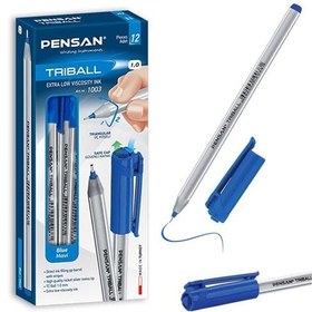 Resim Pensan Tükenmez Kalem Triball 1.0 MM Bilye Uç Turkuaz 12 Lİ 1003 