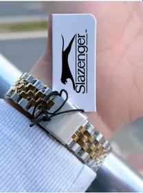Resim Slazenger İtalyan Tasarım Bileklik Hediyeli 2 Yıl Garantili 10 Atm Çelik Erkek Kol Saat Esl.2574.330 Gümüş 