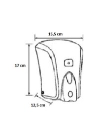 Resim Omnipazar Vialli F6c Hazneli Köpük Sabun Dispenseri Gri - Krom 1000 Ml Gri 