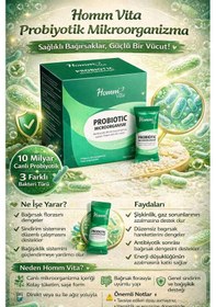 Resim Homm Life Vita Probiyotik Mikroorganizma İçeren Takviye Edici Gıda 20 Şase 