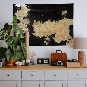 Resim Game Of Thrones Map Duvar Örtüsü - 160 cm x 220 cm 