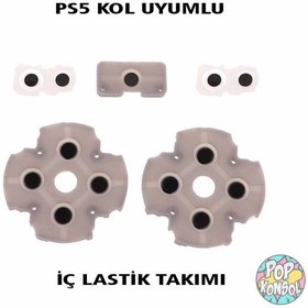 Resim Playstation 5 Kol Silikon Lastik Takımı Yedek Parça PS5 İç Silikon Lastiği Playstation 5 Kol Tamiri 