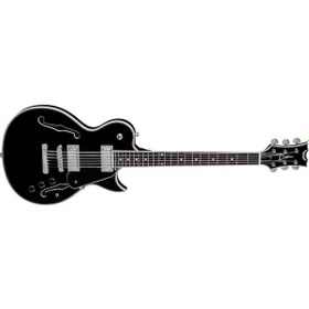 Resim Shire Semi Hallow Body Elektro Gitar (Siyah) 