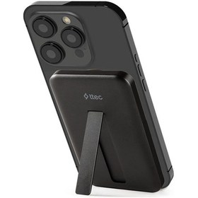 Resim Ttec 2BB226S Recharger Pro M 5.000 mAh Qi2/Magsafe Özellikli 15W Apple Uyumlu iPhone/Android Stantlı Kablosuz Powerbank 