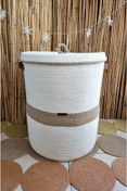 Resim Zuviel Deco Handmade 40x50 El Yapımı Hasır Tress Xl Çamaşır Sepeti,oyuncak Sepeti,çok Amaçlı Sepet,düzenleyici 