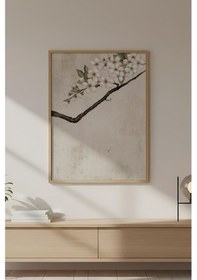 Resim Huhuli Ahşap Çerçeveli Wabi Sabi Koleksiyon Tablo Huhu727 