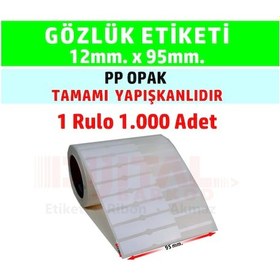 Resim Gözlük Etiketi Saat Takı Etiketi 12X95MM 1000 Adet 