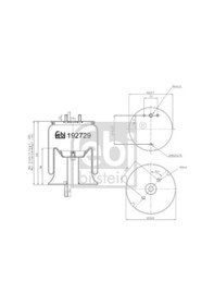 Resim Febi Bilstein 192729 Havalı Süspansiyon Körüğü Ford Trucks Cargo F Max Gc465580hb 