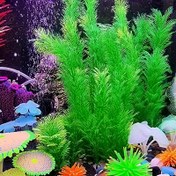 Resim Akvaryum Plastik Bitkileri Balık Tankı Bitkileri Yüksek Büyük Yeşil Yapay Süslemeler Plastik Sahte Bitkiler Dekorasyonlar 