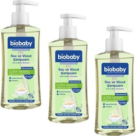 Resim Biobaby Ultra Hassas Bebek Saç Ve Vücut Şampuanı 500 ml 3 ADET 