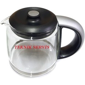 Resim Tefal Uyumlu My Tea Çay Makinası Siyah Cam Demlik 