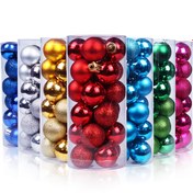 Resim 24 Parça-3.0cm Noel Süslemesi Klasik Kova Seti, Çeşitli Süsler İçerir: Yuvarlak Plastiğin Tam Formlu ve Parlak Partili Askıları; Zarif Sevimli Şık & Asılabilen Top Teklifleri ile Işınlanan Elektro Kaplama Kuasa. Canlı Renkelerde Narin, Anlık Bayram Atmosferi iç ince Stiller, Geleneks el Yapımı noel süsleme leri, a g e c y t r ü k u d ek o ra n m en ta b la ri , Art Deco Christmas Ornaments 