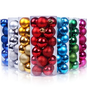 Resim 24 Parça-3.0cm Noel Süslemesi Klasik Kova Seti, Çeşitli Süsler İçerir: Yuvarlak Plastiğin Tam Formlu ve Parlak Partili Askıları; Zarif Sevimli Şık & Asılabilen Top Teklifleri ile Işınlanan Elektro Kaplama Kuasa. Canlı Renkelerde Narin, Anlık Bayram Atmosferi iç ince Stiller, Geleneks el Yapımı noel süsleme leri, a g e c y t r ü k u d ek o ra n m en ta b la ri , Art Deco Christmas Ornaments 