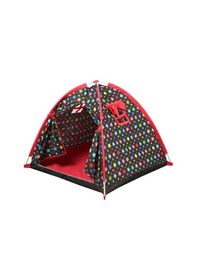 Resim Abbie Renkli Yıldızlar Oyun Çadırı Siyah - Kırmızı 