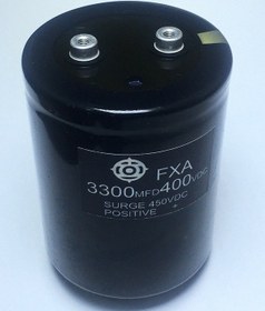 Resim 3300Uf 400V Vidalı 76X105Mm Kondansatör 