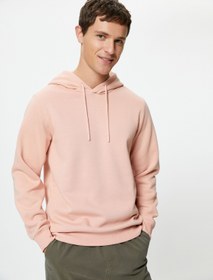 Resim Basic Kapşonlu Sweat Uzun Kollu Şardonlu 