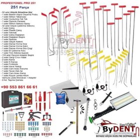 Resim 251 Parça Profesyonel Başlangıç Pdr Boyasız Göçük Onarım Seti 