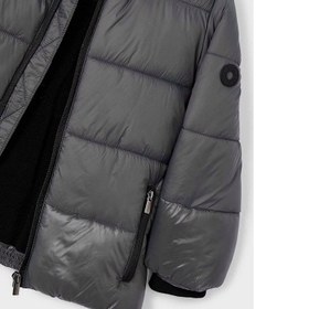 Resim Mayoral Kışlık Erkek Kapşonlu Anorak Mont Siyah - Siyah / 4 Yaş 