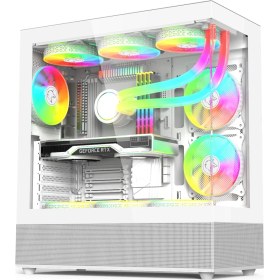 Resim Gametech Phantom 6X120MM Rgb Fanlı Gamıng Oyuncu Bilgisayar Kasası Beyaz 