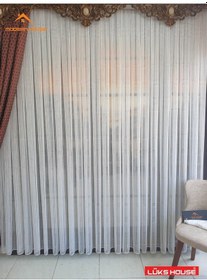 Resim Lüks Taraklı Çizgili Tül Perde Modern House 
