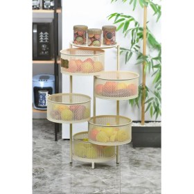 Resim Yıldıray Metal Galvaniz Açılır Kapanır 5 Katlı Paslanmaz Sebzelik 