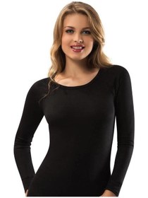 Resim Elit Bayan Termal Üst - Siyah / M 