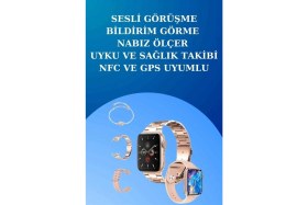 Resim Pileli Store Pilelistore 3 Kordonlu Dokunmatik Ekran Akıllı Saat ve 2.nesil Kablosuz Bluetooth Kulaklık Anc/enc 