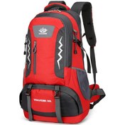 Resim Gajeena Kırmızı 60l Nilon Outdoor Montaj Çantası - Spor, Gezi Ve Dağcılık İçin Çift Omuzlu Büyük Kapasiteli Sırt Çantası 2304 Kırmızı 