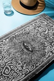 Resim Dijital Baskı Plaj Deniz Havlusu Modern Desenli Peştamal (80X160 cm) HVL0065 