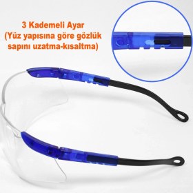 Resim BADEM10 Bisiklet Gözlüğü Koruyucu Ayarlanabilir Saplı Bisikletçi Gözlük S800 Şeffaf 