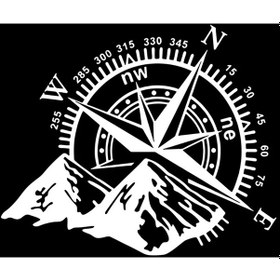 Resim M1021-sol Beyaz-50x60 Cm-m1021 Vinil Çıkartması Dağ Pusula Araba Çıkartmaları Su Geçirmez Oto Dekor Niva Suv 4x4 Off Ro 