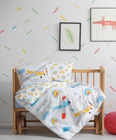 Resim Cotton Box Bebek Nevresim Takımı Sky Mavi 