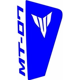Resim Yamaha Mt07 2014 - 2017 Uyumlu Mavi Siperlik Sticker Set 