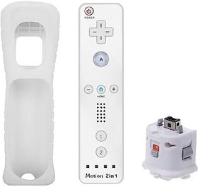 Resim Nintendo Wii Uzaktan Kumanda, MotionPlus Adaptör Hızlandırıcı için Silikon Kılıflı Motion Plus Adaptör Sensörü (Beyaz) 