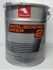 Resim Petrol Ofisi Petrol Ofısı Molıbdenlı Gres 2 15 Kg Kova Gri Siyah Renk Gres 