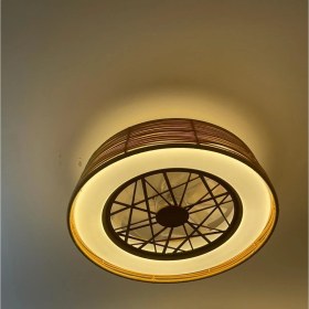 Resim Orbus Uzaktan Kumandalı Led'li Tavan Vantilatörü Motor Dc 35W LED 70W 3000K-6500K 