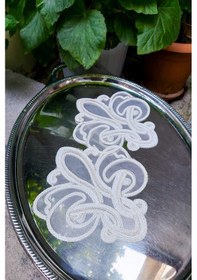 Resim 6 Adet Beyaz Fransız Tarzı Modern Bardak Altlığı & Kokteyl Peçete 