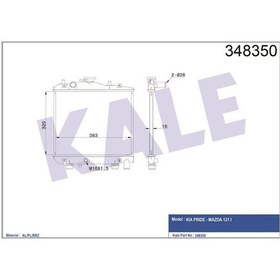 Resim Kale Oto Radyatör 348350 Radyatör Mekanik Prıde 93- 
