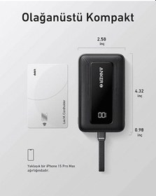 Resim Anker 10k 30w Usb-c Taşınabilir Şarj Cihazı Siyah - A1688 Siyah 